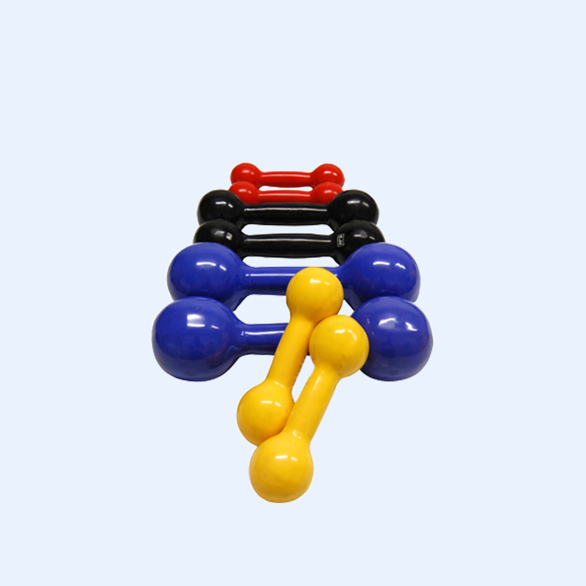 Jogo Halter Emborrachado 1 a 10 Kg