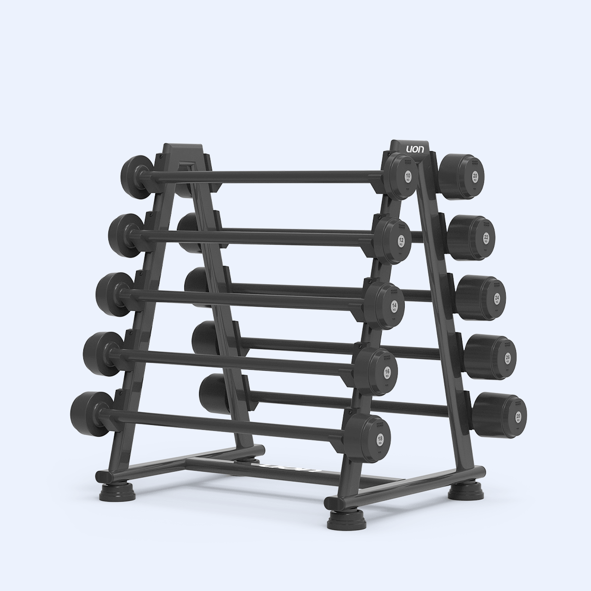 Kit Barra Montada 10 à 28 kg Injetada com Suporte